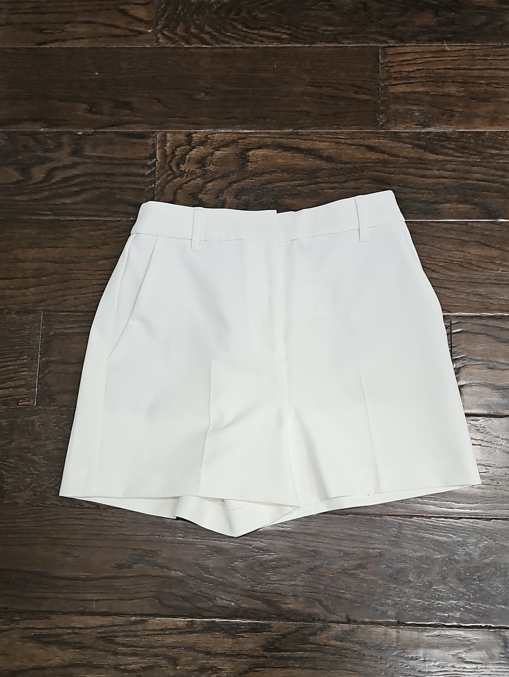 Express Editor High Waisted Shorts, Size 0, Off White Color, New Without Tags